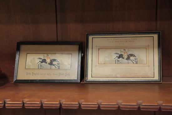 TWO DICK TURPIN STEVENGRAPHS.