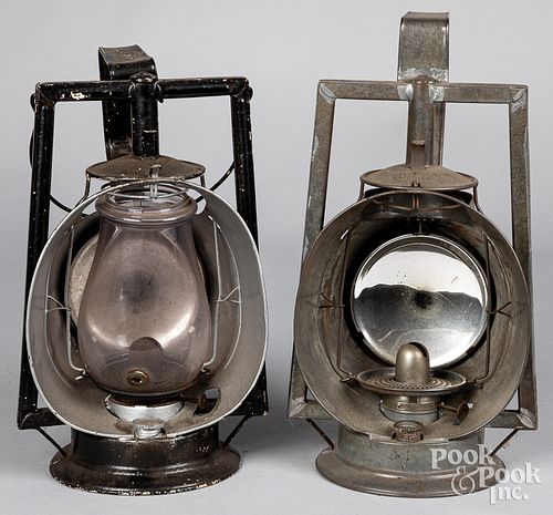 TWO DIETZ ACME INSPECTOR LAMPS,