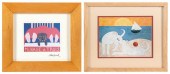 TWO DOG-THEMED PRINTS LATE 20T
