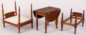 TWO DOLL BEDS, 19TH C.Two doll