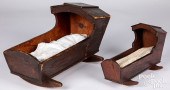 TWO DOLL CRADLES, 19TH C.Two d