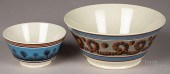 TWO DON CARPENTIER MOCHA BOWLS
