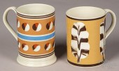 TWO DON CARPENTIER MOCHA MUGS,