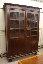 TWO-DOOR COUNTRY MAHOGANY CABI