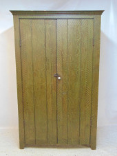 TWO DOOR CUPBOARD IN DECORATIV