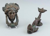 TWO DOOR KNOCKERS 19TH CENTURY