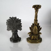 TWO DOOR STOPS: PINEAPPLE & WH