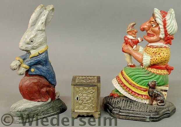 Two door stops Punch & Judy and a