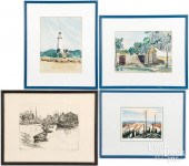 TWO DOROTHY KEELY WATERCOLORS