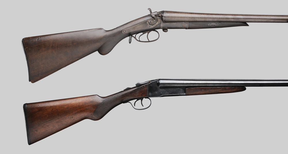 Two Double-Barrel Shotguns W.
