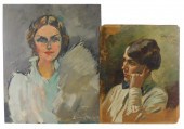 TWO DOUBLE-SIDED ARTIST STUDIE