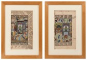 TWO DOUBLE-SIDED PERSIAN ILLUM