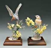 Two Doughty bird figurines: bl