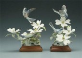 Two Doughty bird figurines: bl