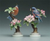 Two Doughty bird figurines: bl