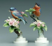 Two Doughty bird figurines: bl