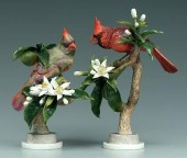 Two Doughty red cardinal figur
