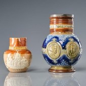 TWO DOULTON LAMBETH QUEEN V. C