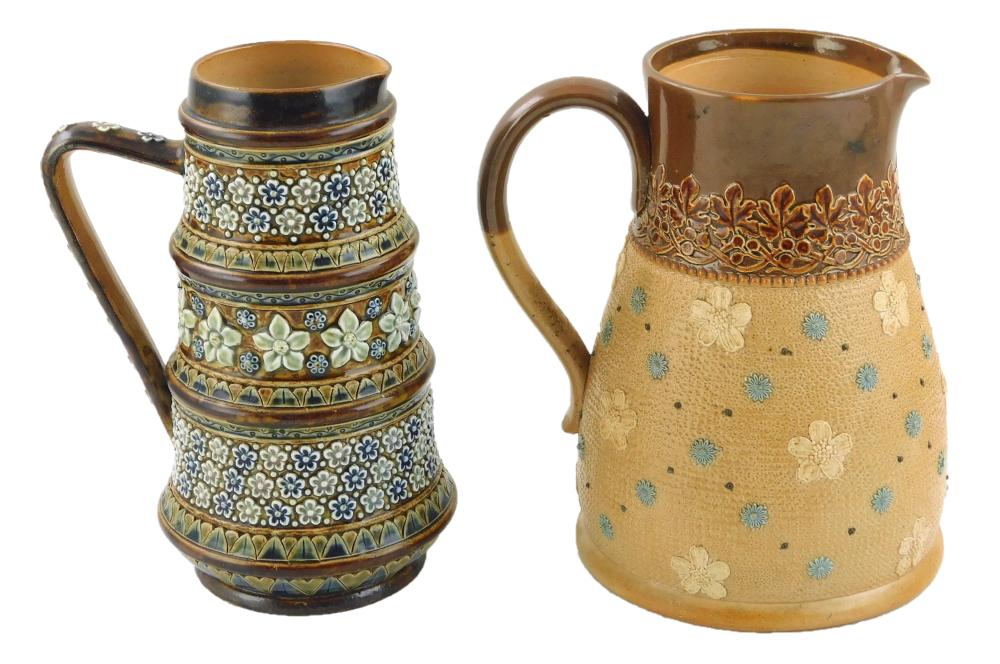TWO DOULTON LAMBETH STONEWARE