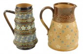 TWO DOULTON LAMBETH STONEWARE