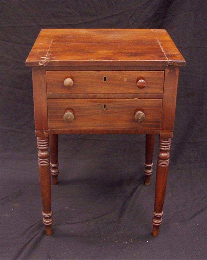 Two drawer mahogany drawer sewing