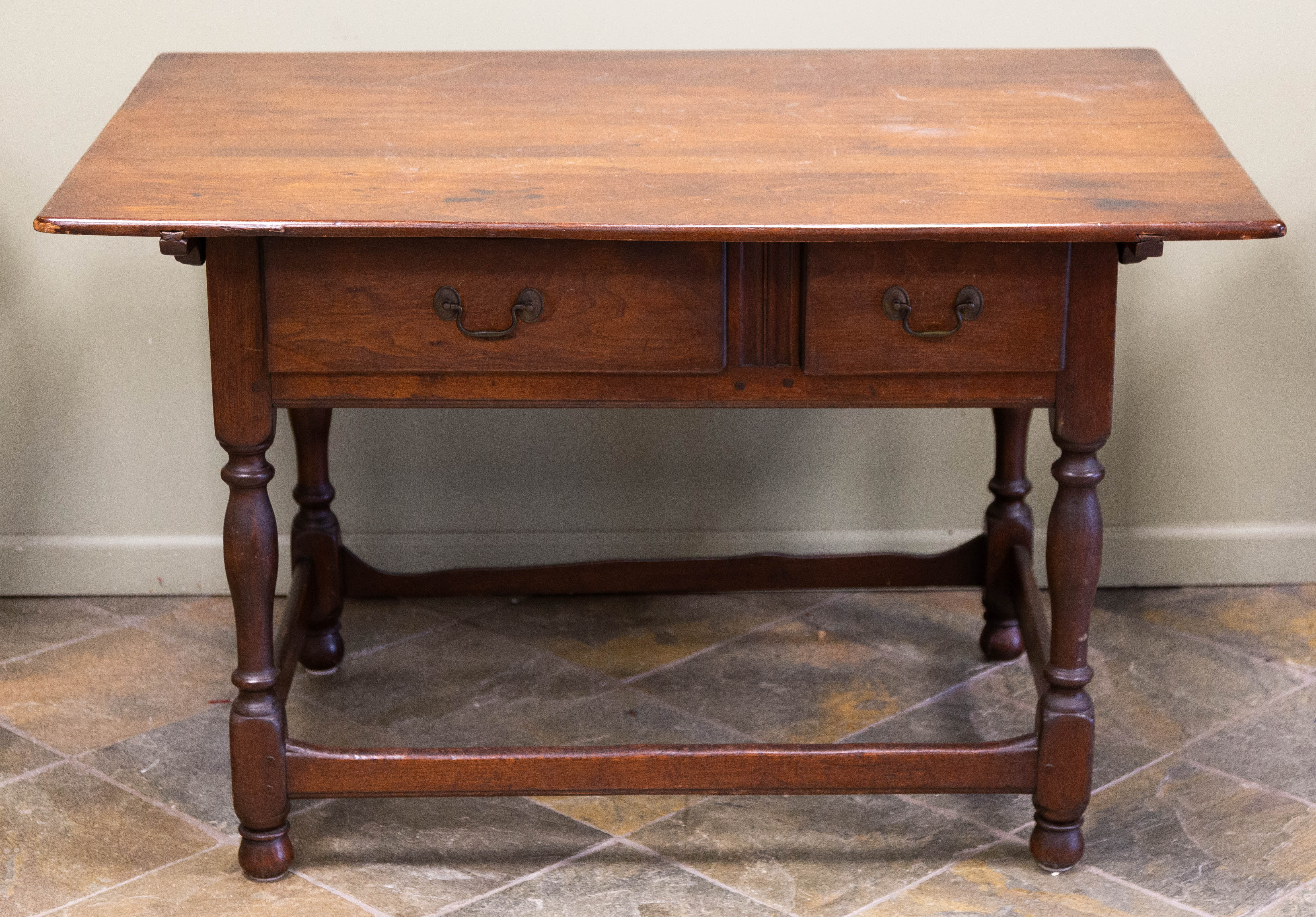 TWO DRAWER PA FARM TABLE 18th