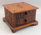 TWO-DRAWER TABLETOP CHEST CONT