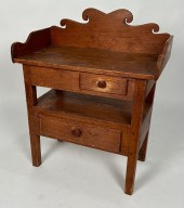 TWO-DRAWER WASH STAND 19TH CEN