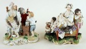 TWO DRESDEN PORCELAIN FIGURAL