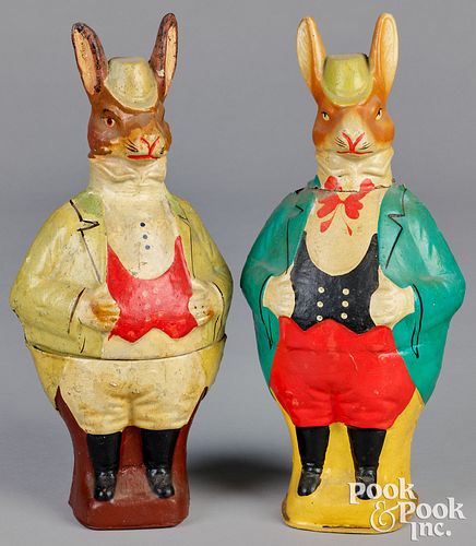 TWO DRESSED RABBIT CANDY