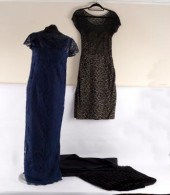 Two dresses designed by Michae