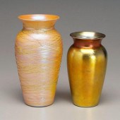 Two Durand art glass vases: on