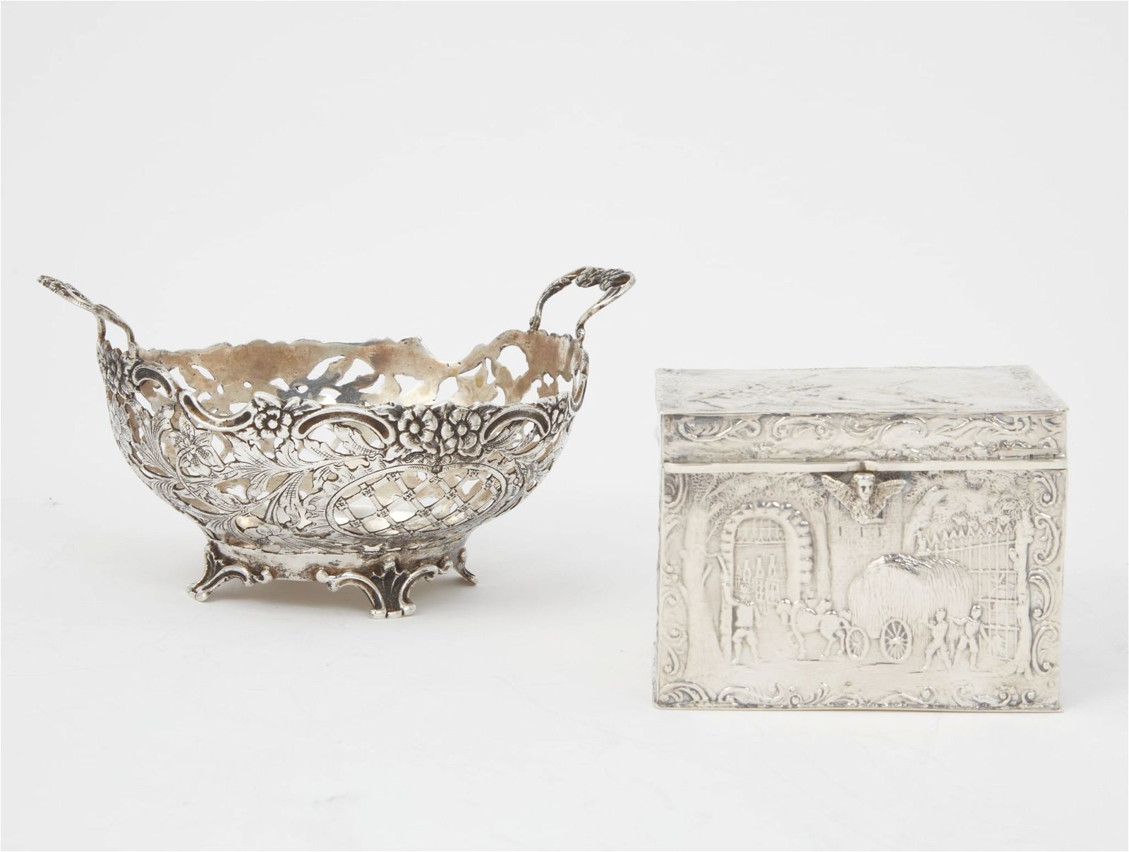 TWO DUTCH 833 STANDARD SILVER
