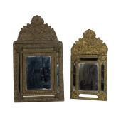 TWO DUTCH BAROQUE STYLE BRASS