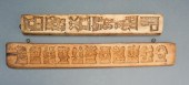 TWO DUTCH CARVED WOOD COOKING