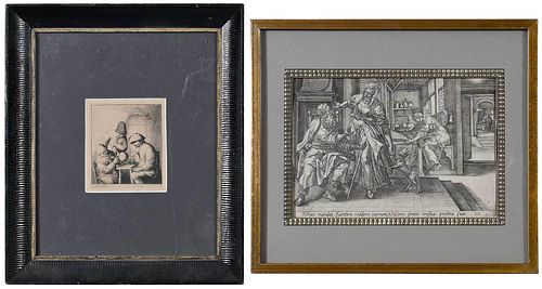 TWO DUTCH ENGRAVINGS(17th