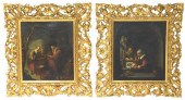 TWO DUTCH GENRE SCENES, OILS O