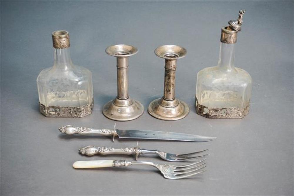 TWO DUTCH SILVER MOUNTED CUT