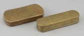TWO DUTCH TOBACCO BOXES 18TH C