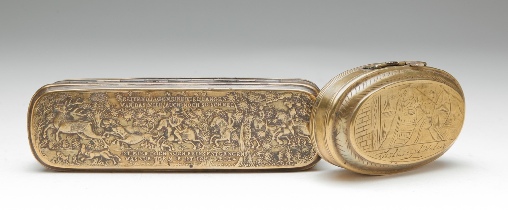 TWO DUTCH TOBACCO BOXES. Eighteenth