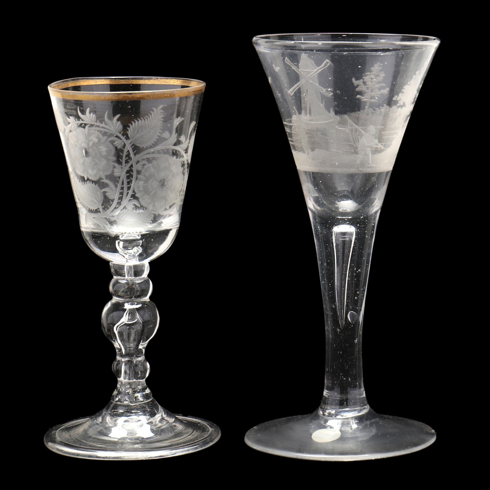 TWO EARLY 18TH CENTURY ENGRAVED