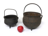 TWO EARLY 19TH C. 3 FOOTED CAS