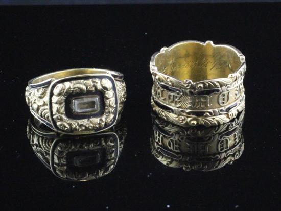 Two early 19th century gold and