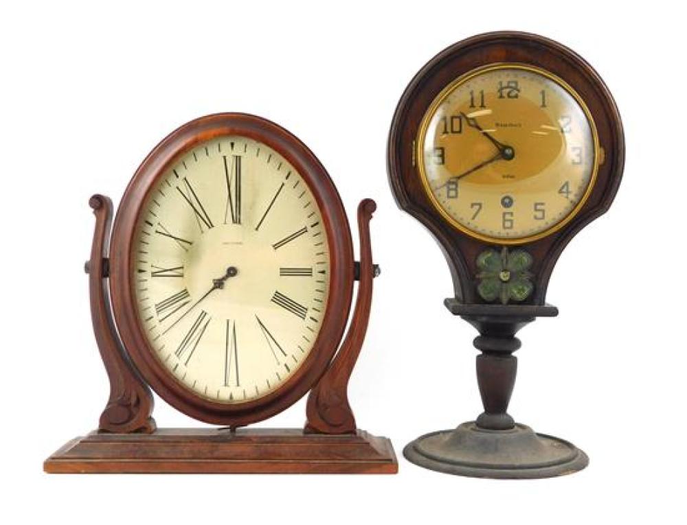 TWO EARLY 20TH C TABLE CLOCKS: