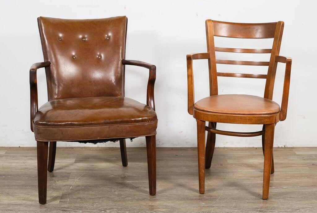 TWO EARLY 20TH CENTURY ARMCHAIRS2