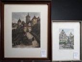TWO EARLY 20TH CENTURY ETCHING