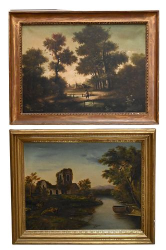 TWO EARLY 20TH CENTURY OIL ON