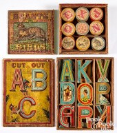 TWO EARLY ABC LETTER AND PICTU