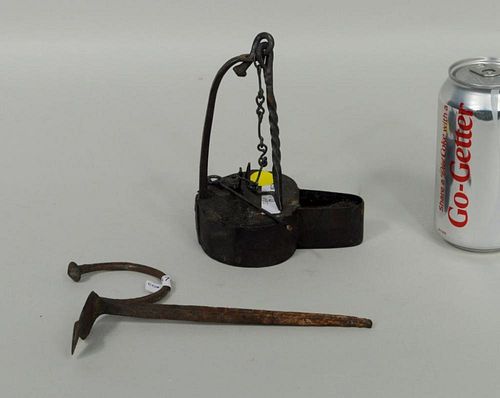 TWO EARLY AMERICAN LIGHTING