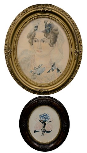 TWO EARLY AMERICAN OVAL